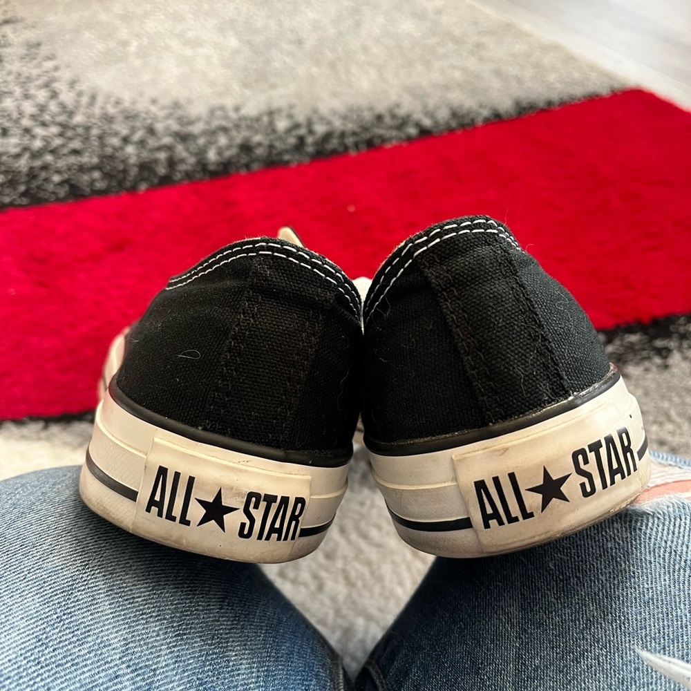 Converse Black & White Low Top Sneakers - Picture 7 of 7